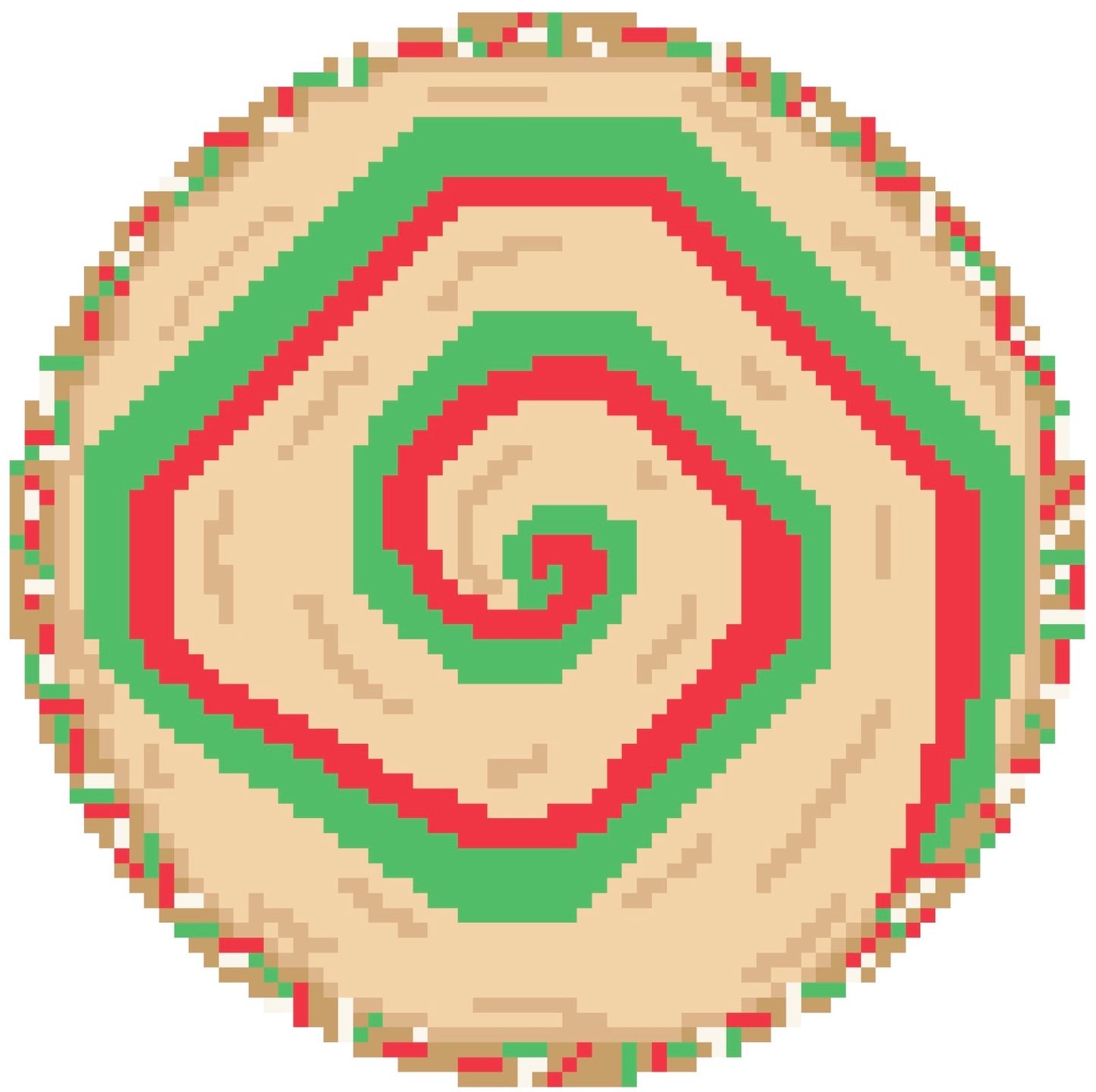 Spiral Sprinkle Cookie Round