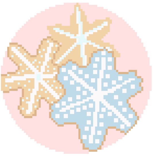 Snowflake Sugar Cookie Round